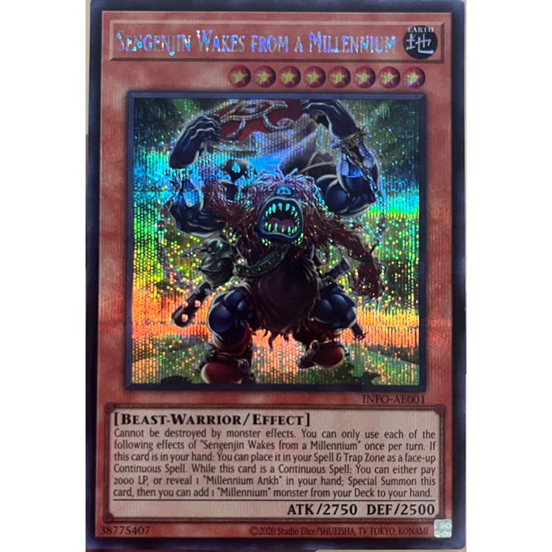 Carte Yu-Gi-Oh! Sengenjin PP02-EN003 Secret Rare - État Proche Du Neuf à Légèrement Joué