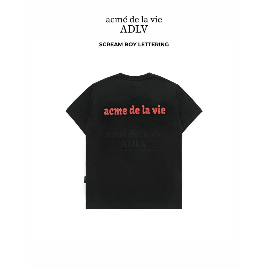 acmé de la vie] ADLV Scream Boy Lettering Baby Face Short
