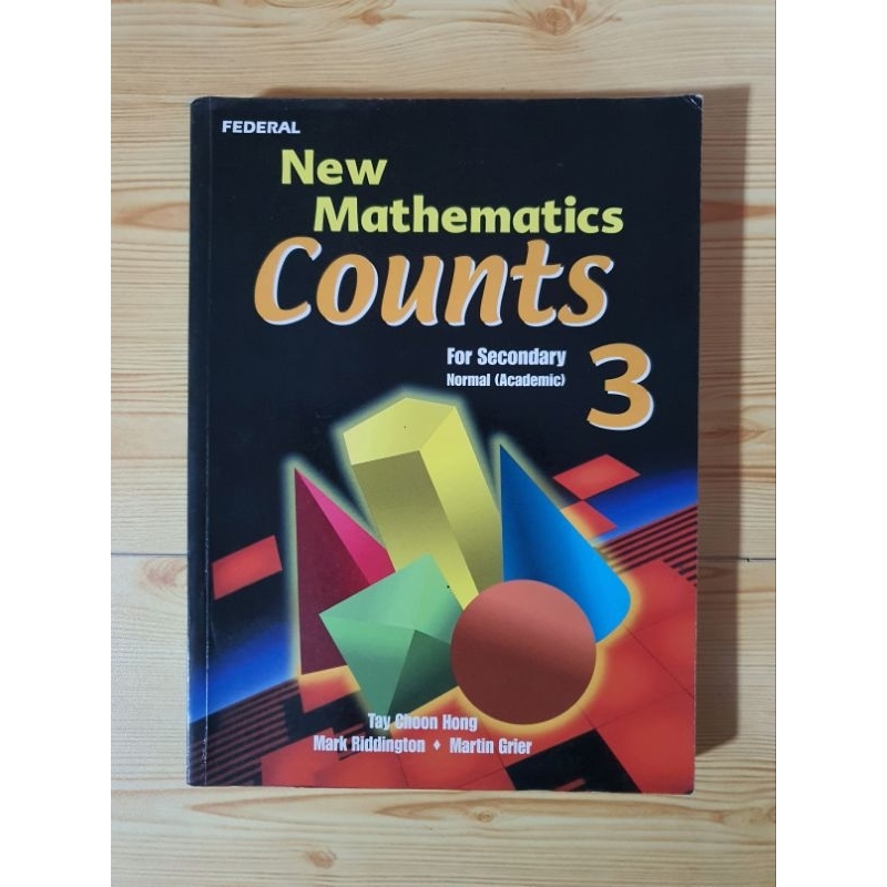 หนังสือมือสอง : New Mathematics Counts 3 For Secondary Normal (Academic ...