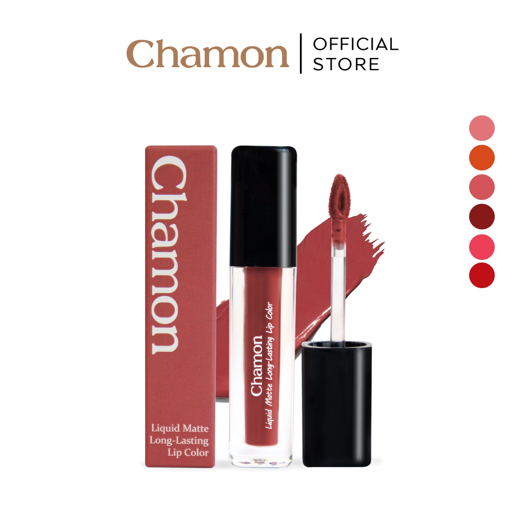 CHAMON Liquid Matte Long-Lasting Lip Color ลิปแมท สีชัด ติดทน 4.2g ...