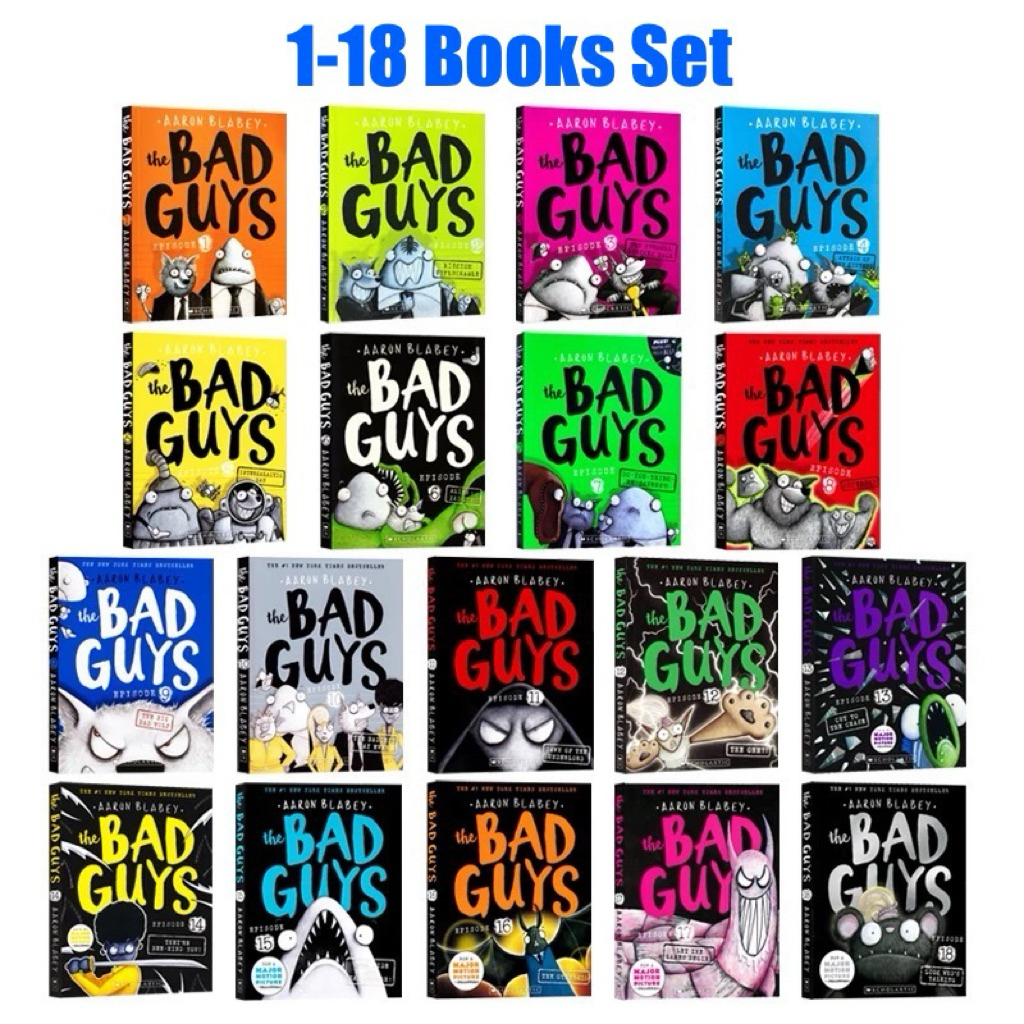Bad Guys 1-18 Books Set ,Scholastic The Bad Guys Episode 1-18,By