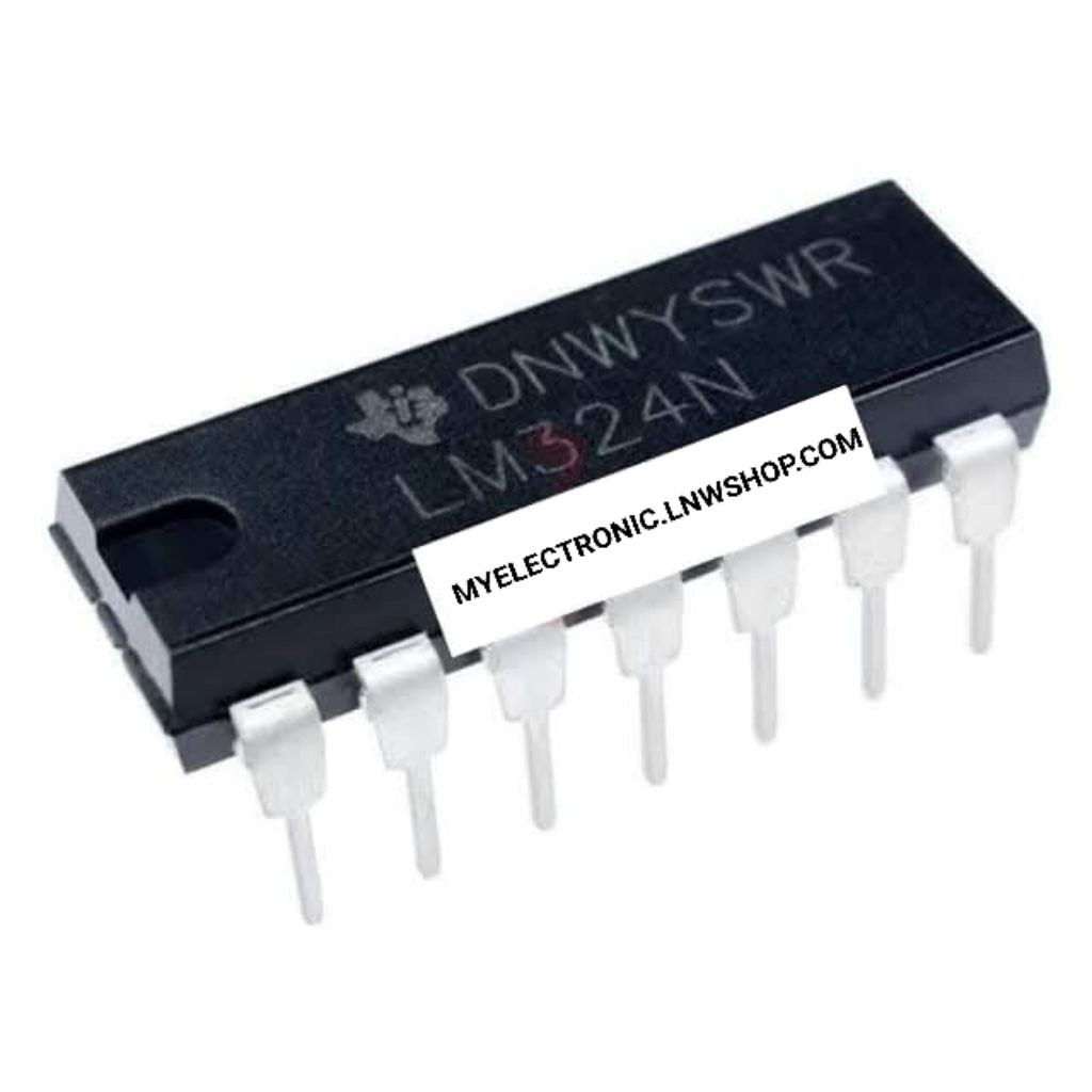LM324N ไอซี IC ตัวถัง DIP-14 ยี่ห้อ TEXAS เท็กซัส LM324 N OP-AMP ราคา ...