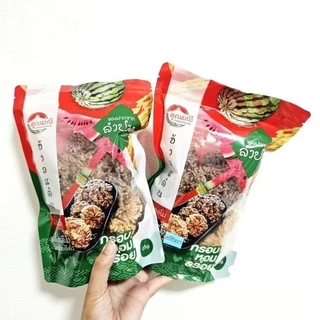 🍉ข้าวแต๋นน้ำแตงโมคุณมณี แผ่นจิ๋ว🍉ข้าวแต๋นราดน้ำตาล และ ไม่ราดน้ำตาล แผ่นจิ๋ว หอม กรอบ อร่อย ของฝากเมืองลำปาง photo