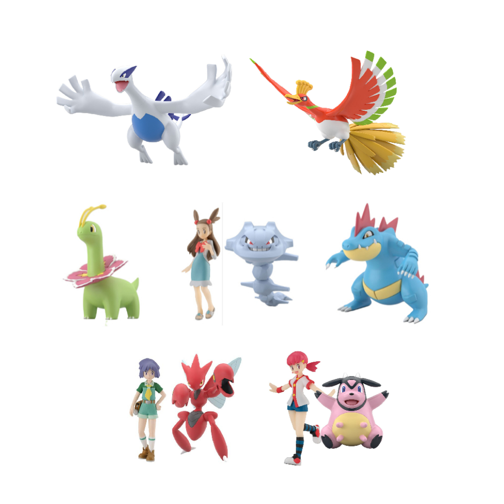Figurine Pokémon Scale World Ho-Oh - Région De Johto - Échelle 1/20 - Neuf Du Japon