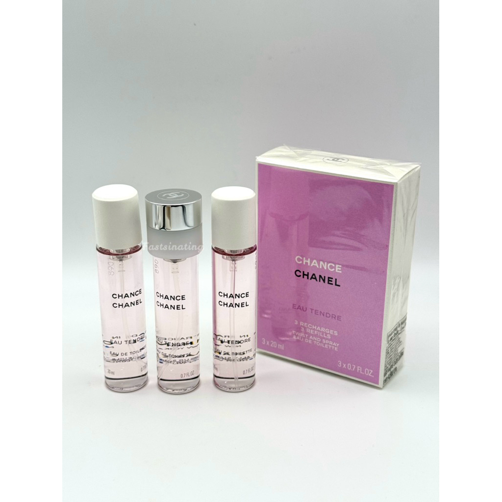Chanel Chance Eau Tendre EDT Twist and Spray Refill 3x20ml(ไม่รวม