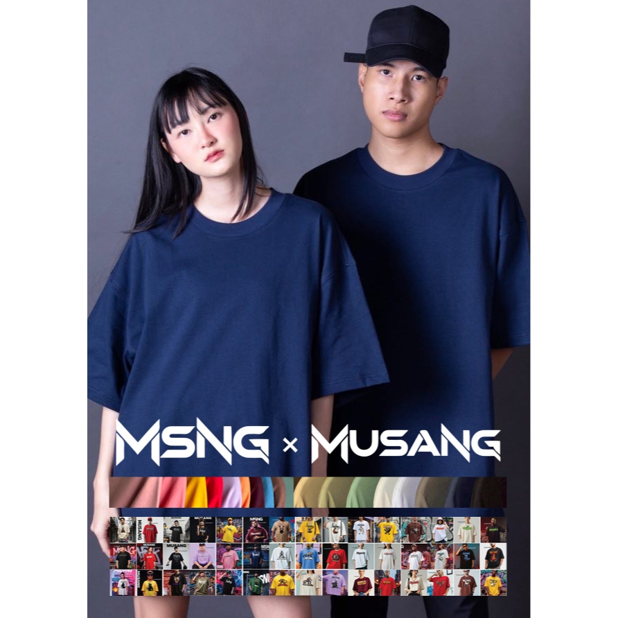 MSNG พรีเมี่ยม Oversized (S-2XL) เสื้อยืด 17 สี High Quality (ผู้ผลิต ...