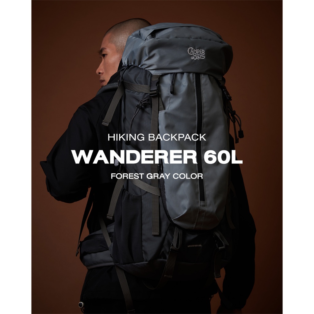 (รับประกัน 3 ปี) WANDERER 60L กระเป๋าเป้เดินป่า เป้แบ็คแพ็ค สำหรับนัก ...