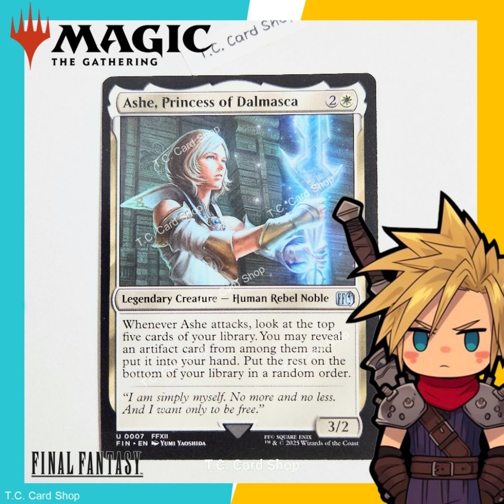 ashe final fantasy mtg Ashe, Princess of Dalmasca [425] [Extended Art] [FINAL FANTASY] [Foil] – Face to Face Games Put the rest on the bottom of your library in a random order. FOIL ASHE, PRINCESS OF DALMASCA