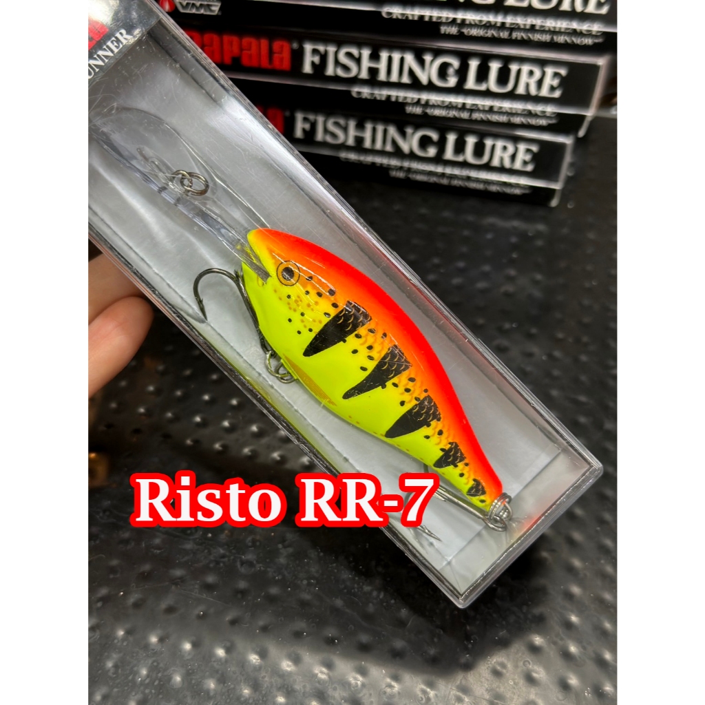 Leurre Rapala Risto Rap RR-7 SD - Bois - Irlande - Ancien Et Rare