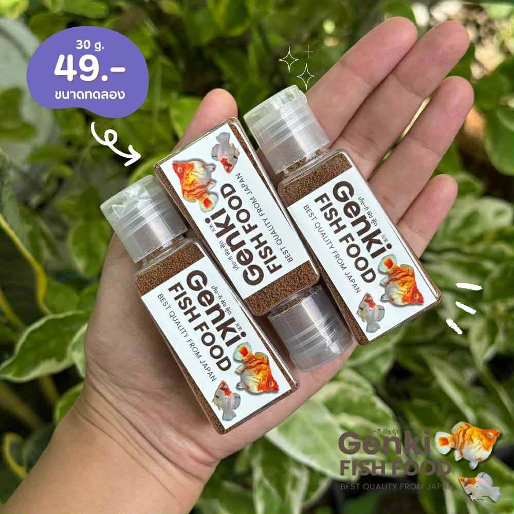Genki Fish Food อาหารปลาบอลลูน ปลาหางนกยูง คุณภาพสูง สารอาหารครบ (แบบ ...