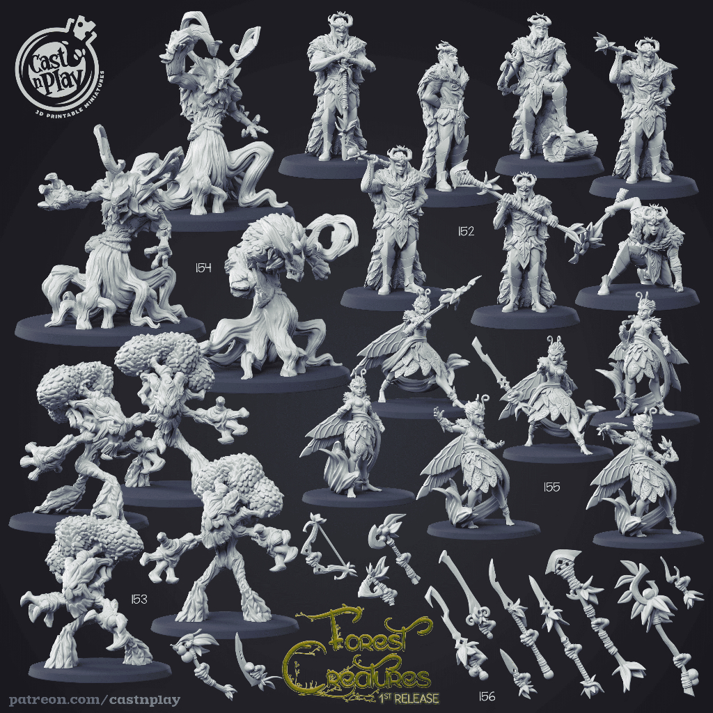 ForestCreatures : Collection : Miniature Resin โมเดลบอร์ดเกม ผลิตตาม ...