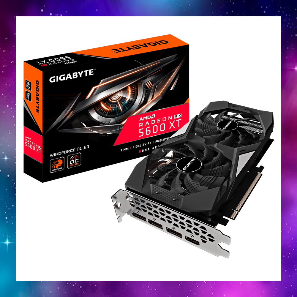 VGA (การ์ดแสดงผล) GIGABYTE RADEON RX5600XT 5600 XT WINDFORCE OC 6G ...
