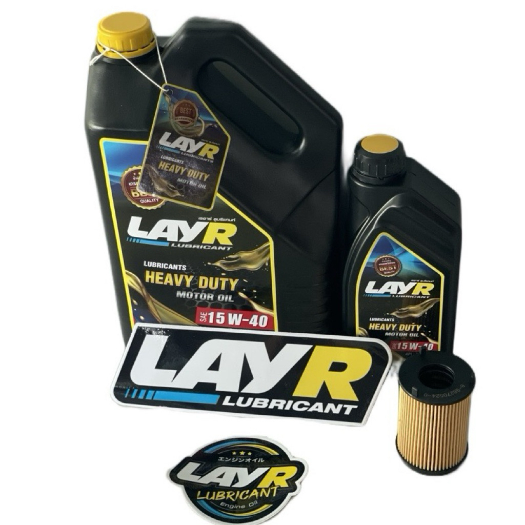 น้ำมันเครื่องLayr เรย์อาร์ 15w-40 / 10w-30 มีสติกเกอร์ทุกชุด layr ...