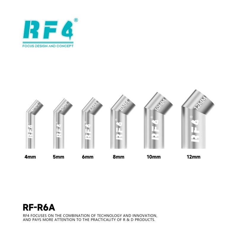 RF4 RF-R6A 6 in 1 Bent โค้งความร้อน Diagonal Air Gun หัวฉีดสําหรับ ...