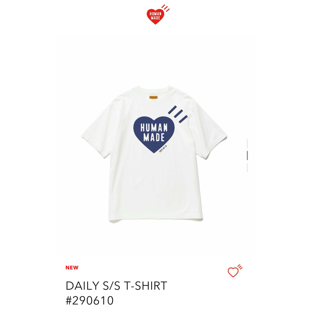 พร้อมส่งจากไทย**🇯🇵 เสื้อยืด Human Made - DAILY S/S T-SHIRT