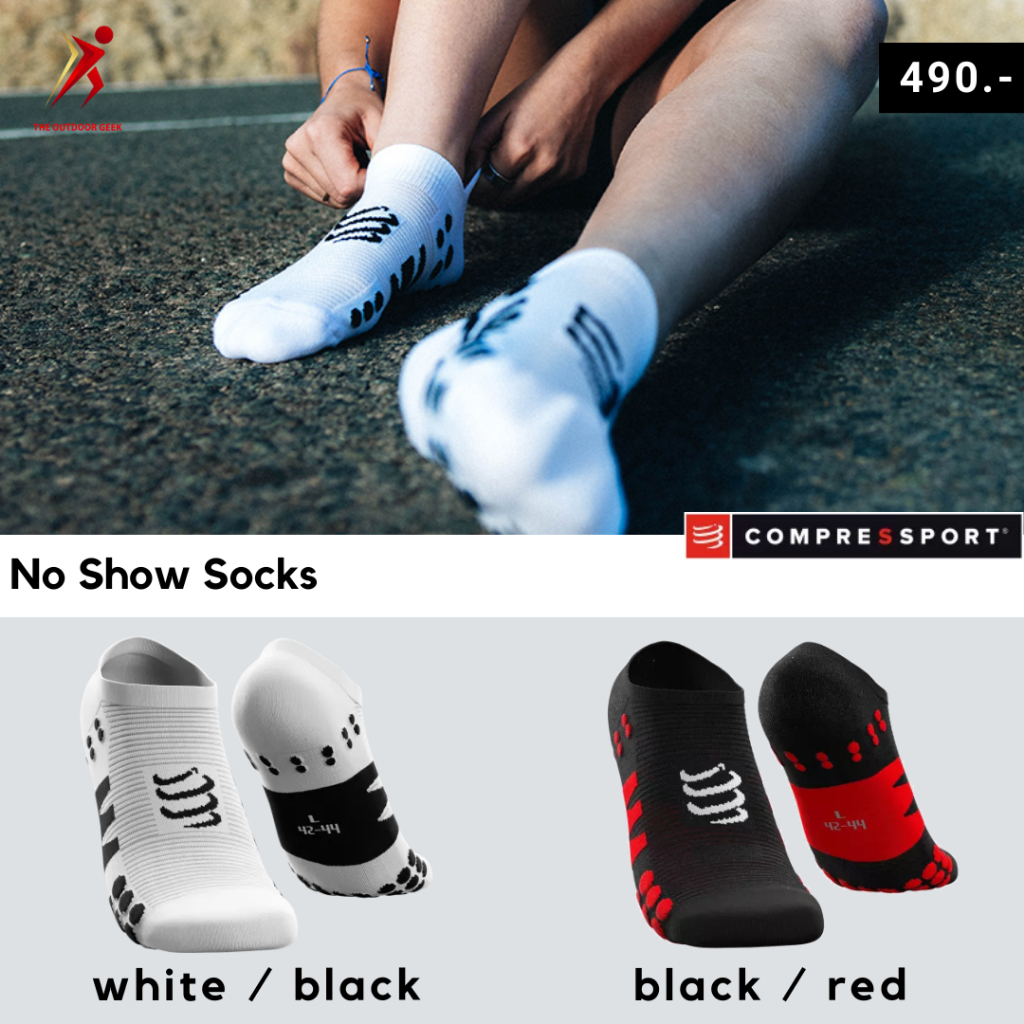 [พร้อมส่ง] Compressport Pro Racing Run No Show V4 ถุงเท้าวิ่ง ...