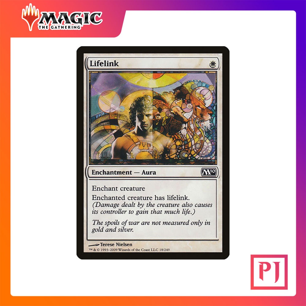 [MTG] Lifelink [M10] [WHITE] [COMMON] [NORMAL] [ENG] (การ์ดเมจิค ...