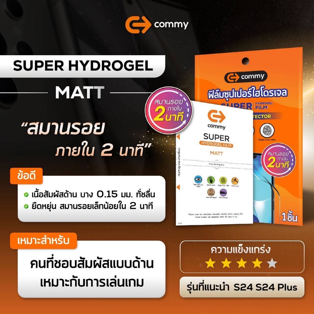 Commy ฟิลม์ ซุปเปอร์ไฮโดรเจล Super Film Hydrogel หนาพิเศษ l มีทุกรุ่น ...