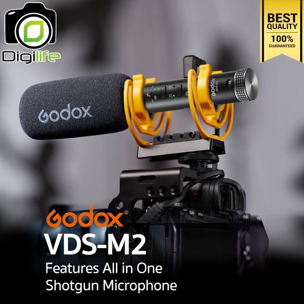 Godox Microphone VDS-M2 All in One Shotgun Microphone สำหรับ Camera ...