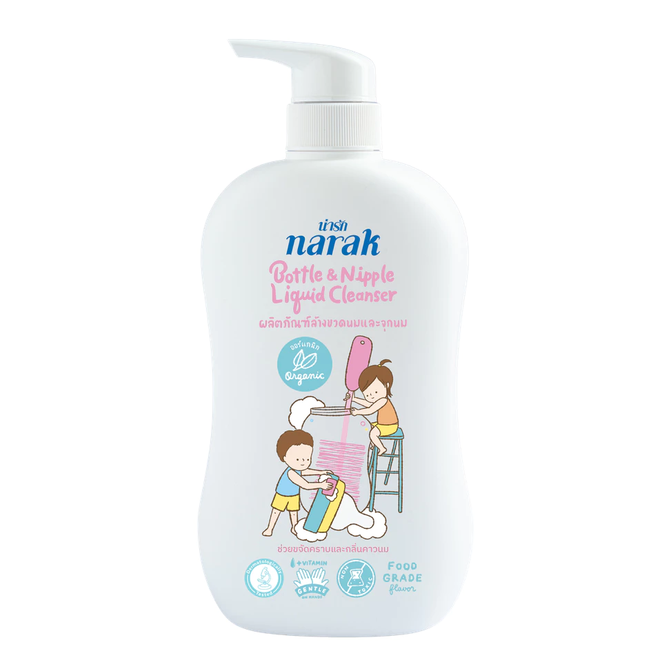 Narak ผลิตภัณฑ์ล้างขวดนมและจุกนม ออร์แกนิค ขนาด 600 มล.