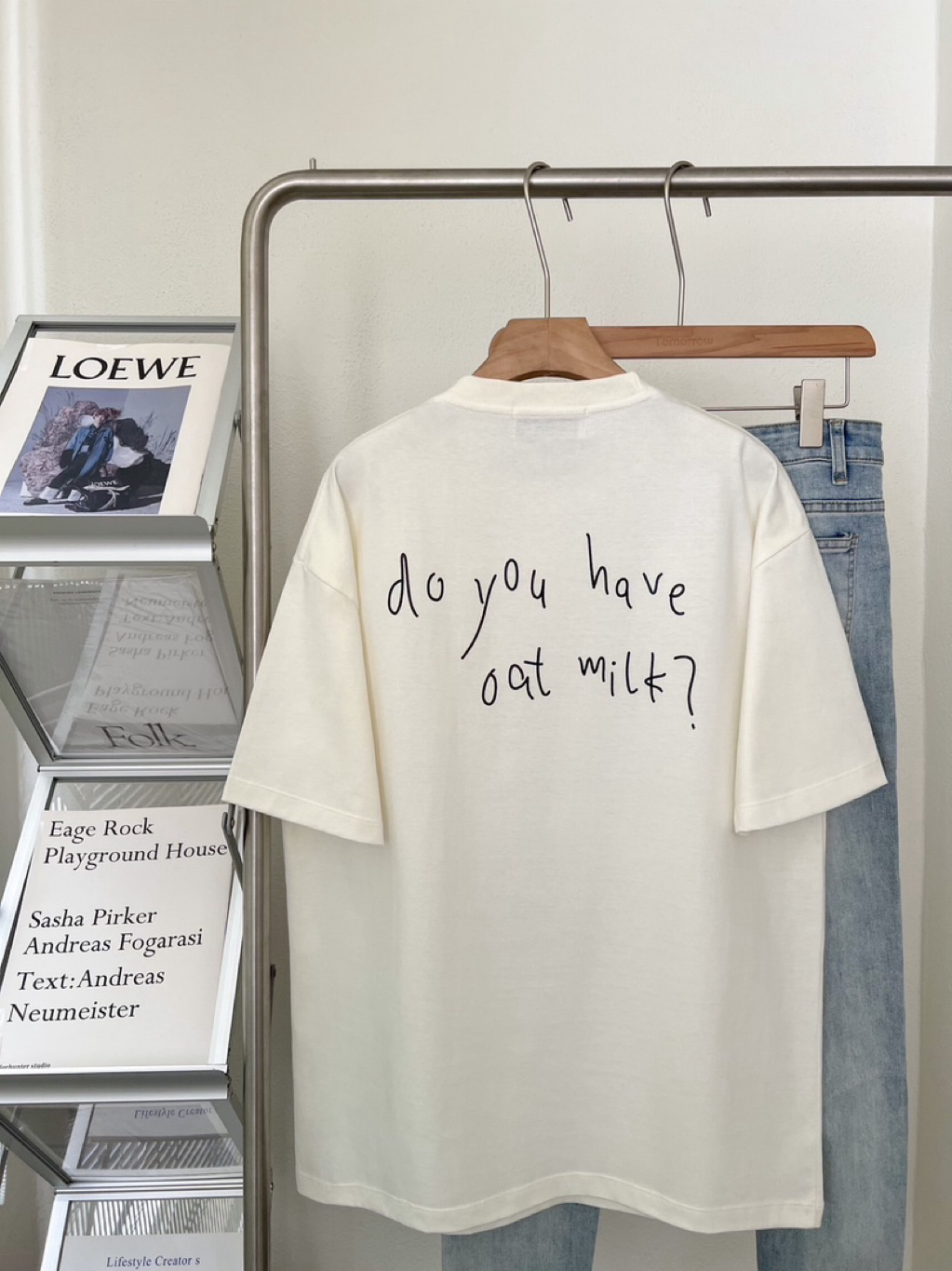 Do No Harm Oversized Tee: Oatmilk main image 0