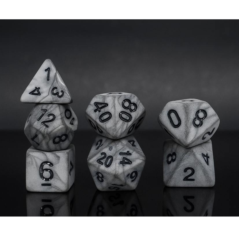 Rock Dice Set of 7 | ลูกเต๋า Dice For DnD D&D MTG RPG TRPG เกมกระดาน ...