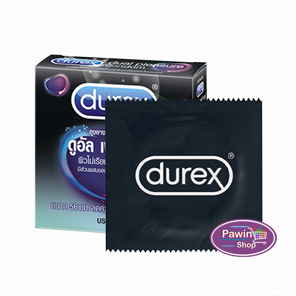 Durex Dual Pleasure ดูเร็กซ์ ดูอัล เพลย์เชอร์ มีปุ่มและขีด พร้อมสารชะลอ ...