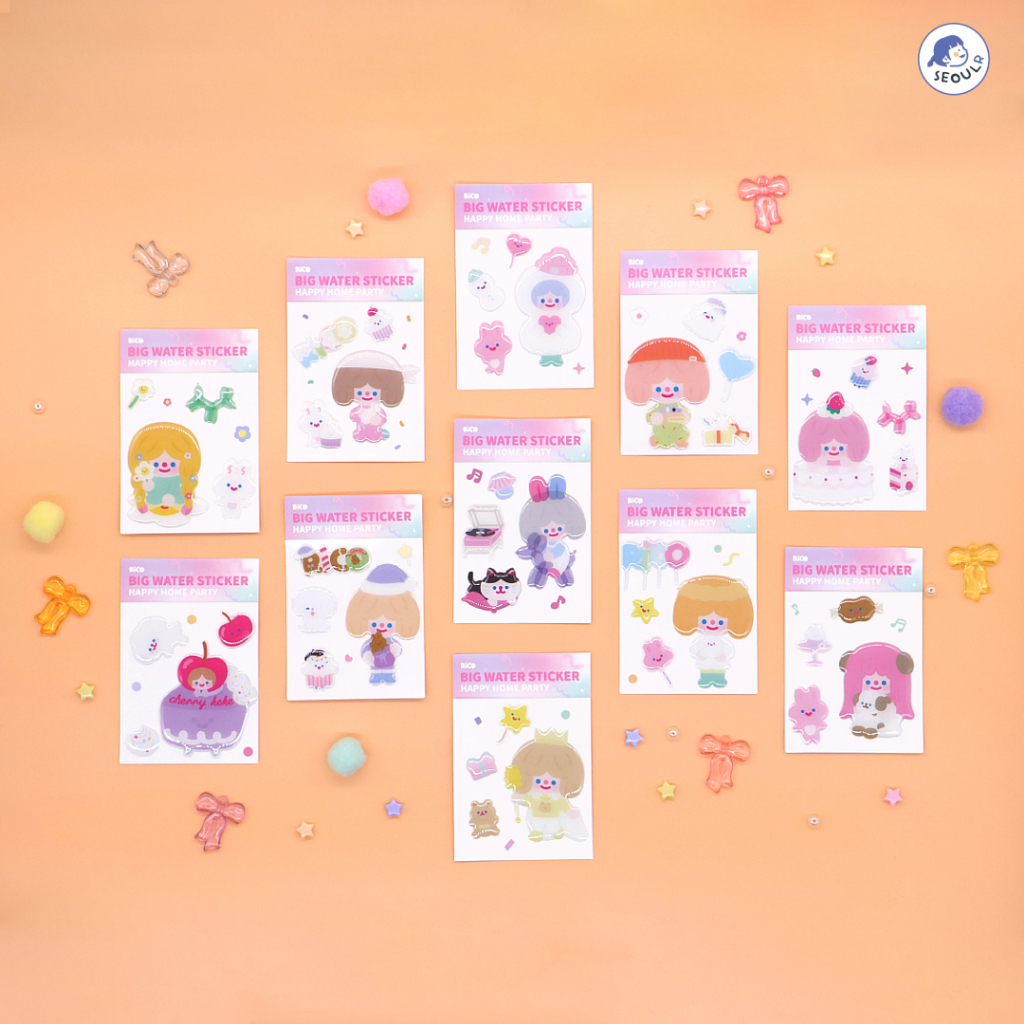 SEOULR | RICO - Big Water Sticker | Shopee Thailand