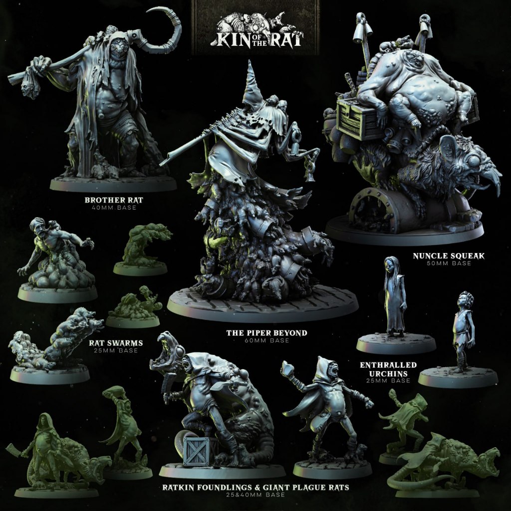 Kin of the Rat : Collection : Miniature Resin โมเดลบอร์ดเกม ผลิตตามสั่ง ...
