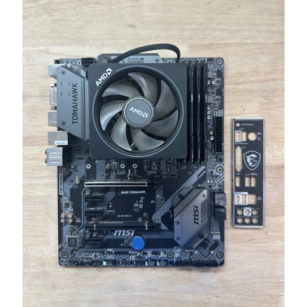 ชุด CPU R7 3700X/MB MSI B450 TOMAHAWK/RAM 32GB 8X4 BUS2666 [มัดรวม6ชิ้น ...