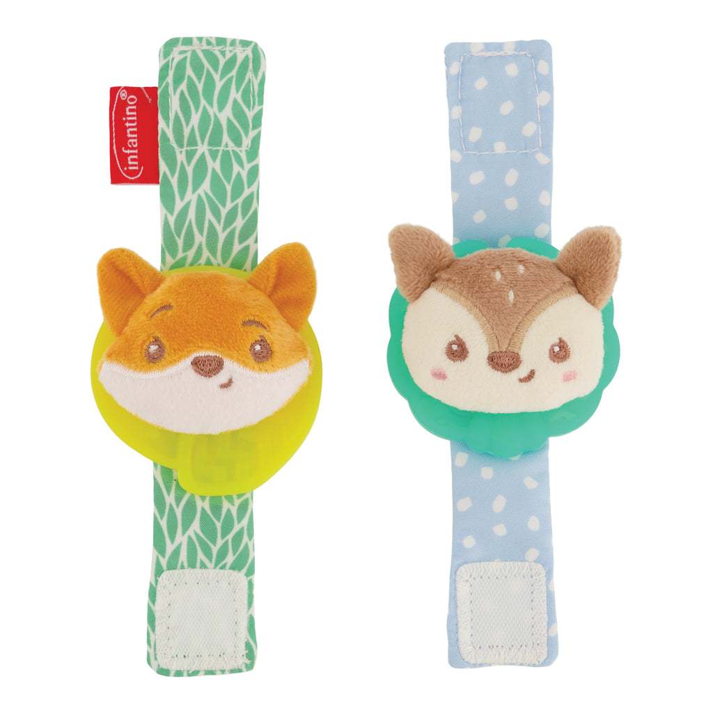 Infantino : Wrist Rattles Fox and Dear - ของเล่นติดข้อมือ จิ้งจอกกับ ...