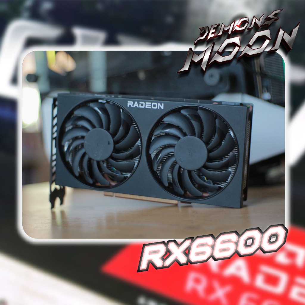 กาดแสดงผล VGA Fighter Rx6600 8GBมีกล่องครบ ประกันใจ 7 วัน demons moon ...