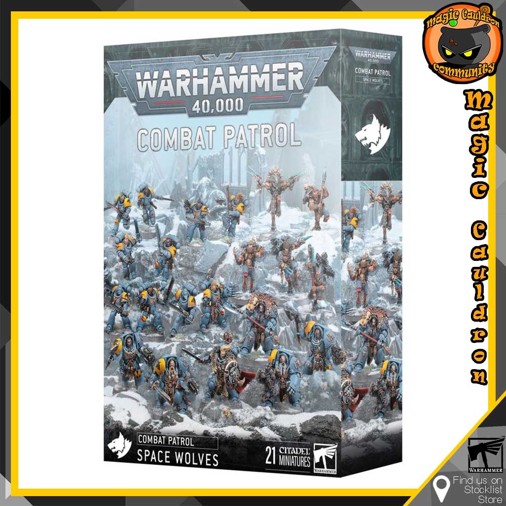 พร้อมส่ง Warhammer 40K ED10 Combat Patrol Space Wolves | Shopee Thailand
