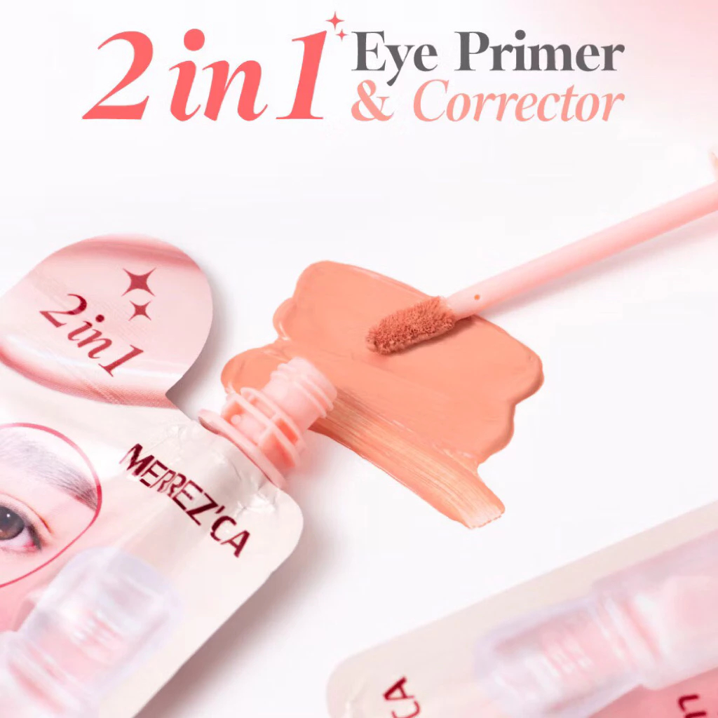 ( ยกกล่องX6ซอง ) merrezca 2-in-1 Eye Primer & Corrector 5ml. เมอร์เรซก ...