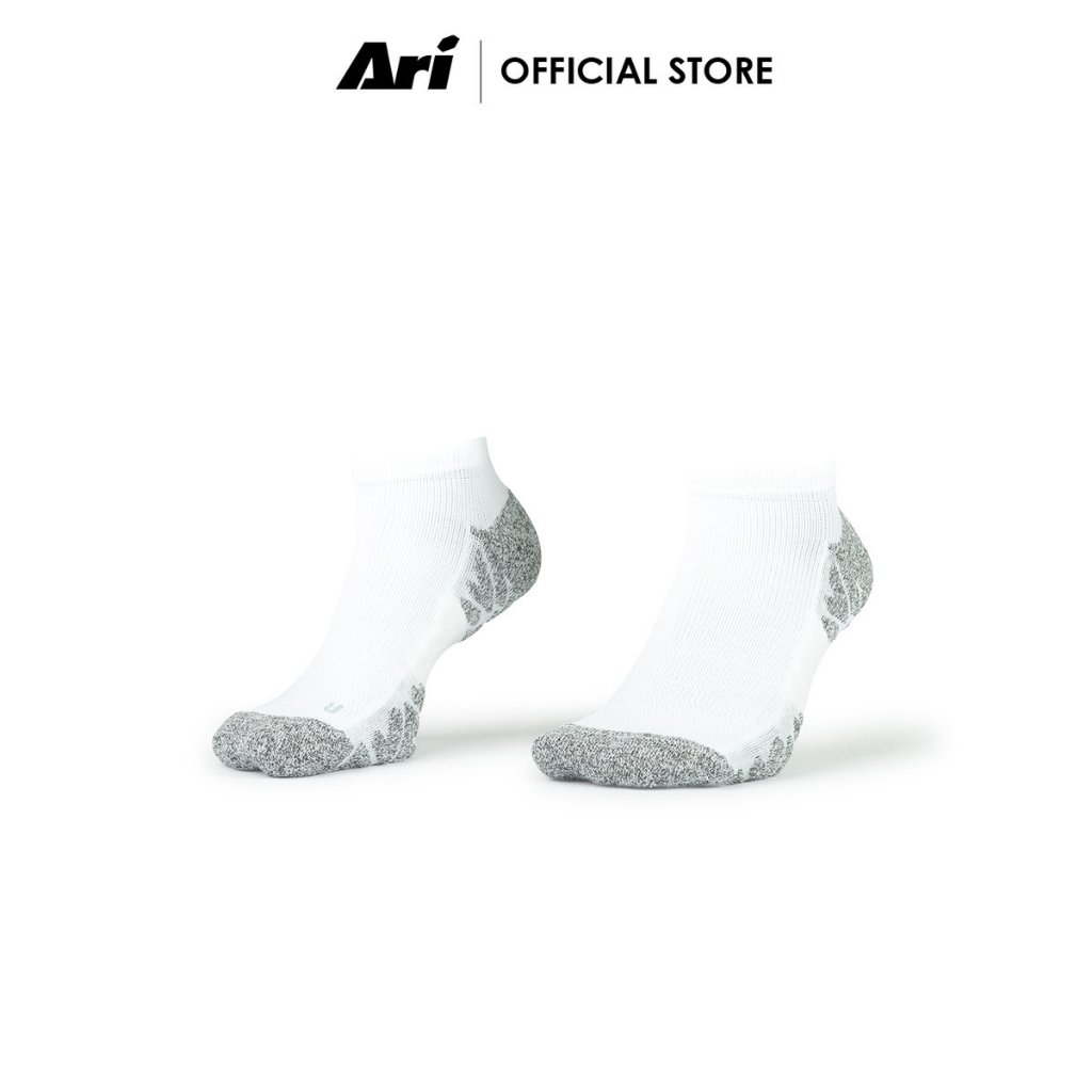 ARI HYPER WAVE CUSHION RUNNING TAB SOCKS - WHITE (AHW1492-02) ถุงเท้า ...