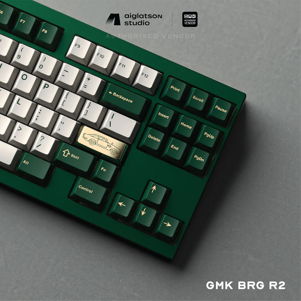 (พร้อมส่งในไทย) คีย์แคป GMK British Racing Green R2 - คีย์แคป ABS ...