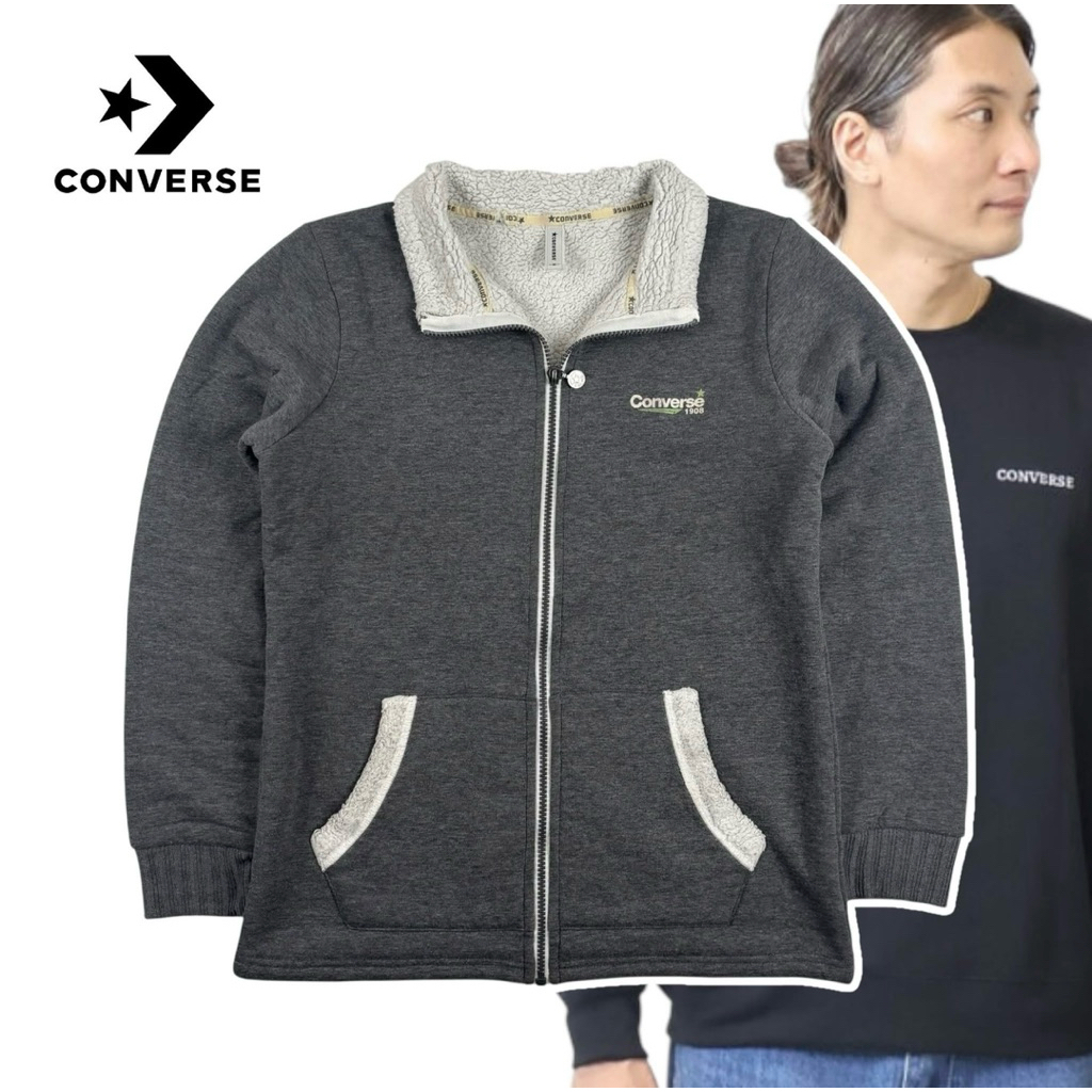 Vintage Converse All Star Fleece Fullzip Jacket | Shopee Thailand