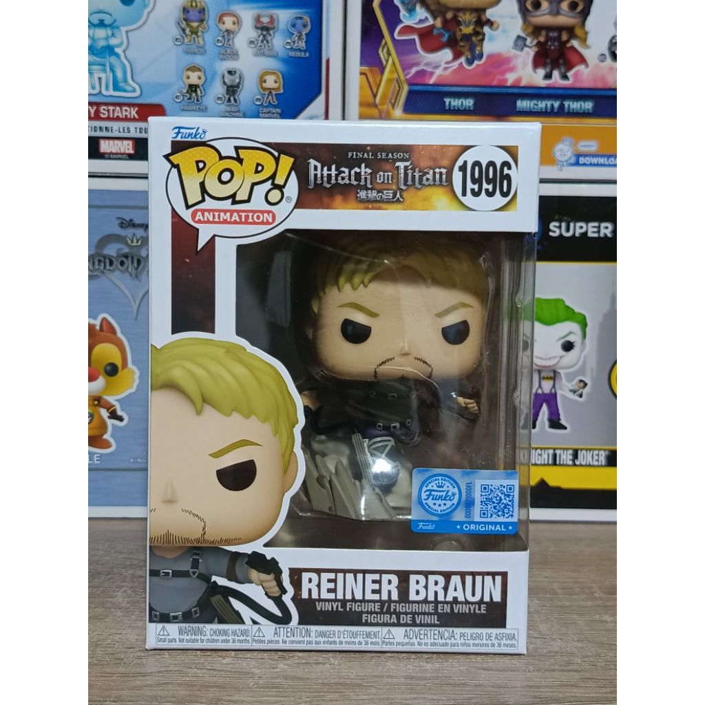 Funko Pop! : Attack on Titan - Reiner Braun [ กล่องสินค้า - 9/10 ...