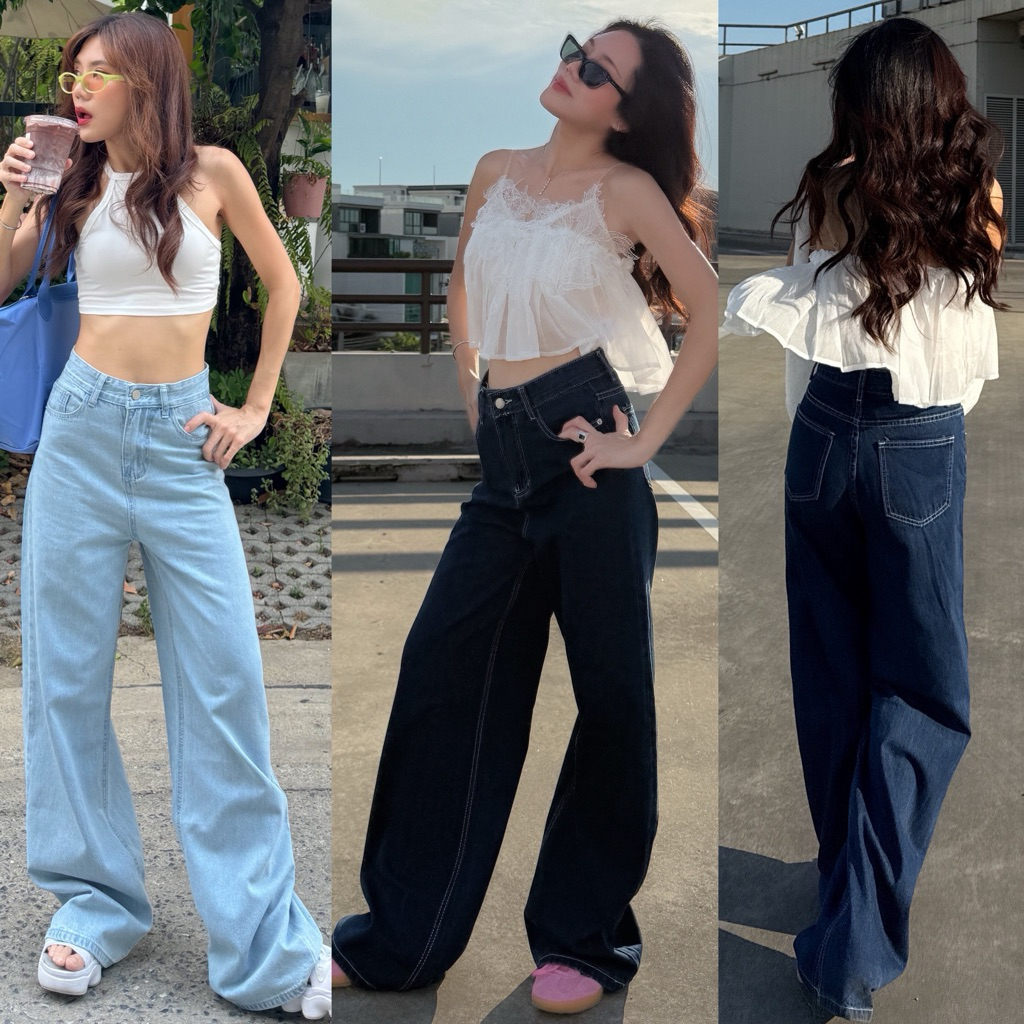 GOOFY JEANS(3-5วันจัดส่ง) | Shopee Thailand