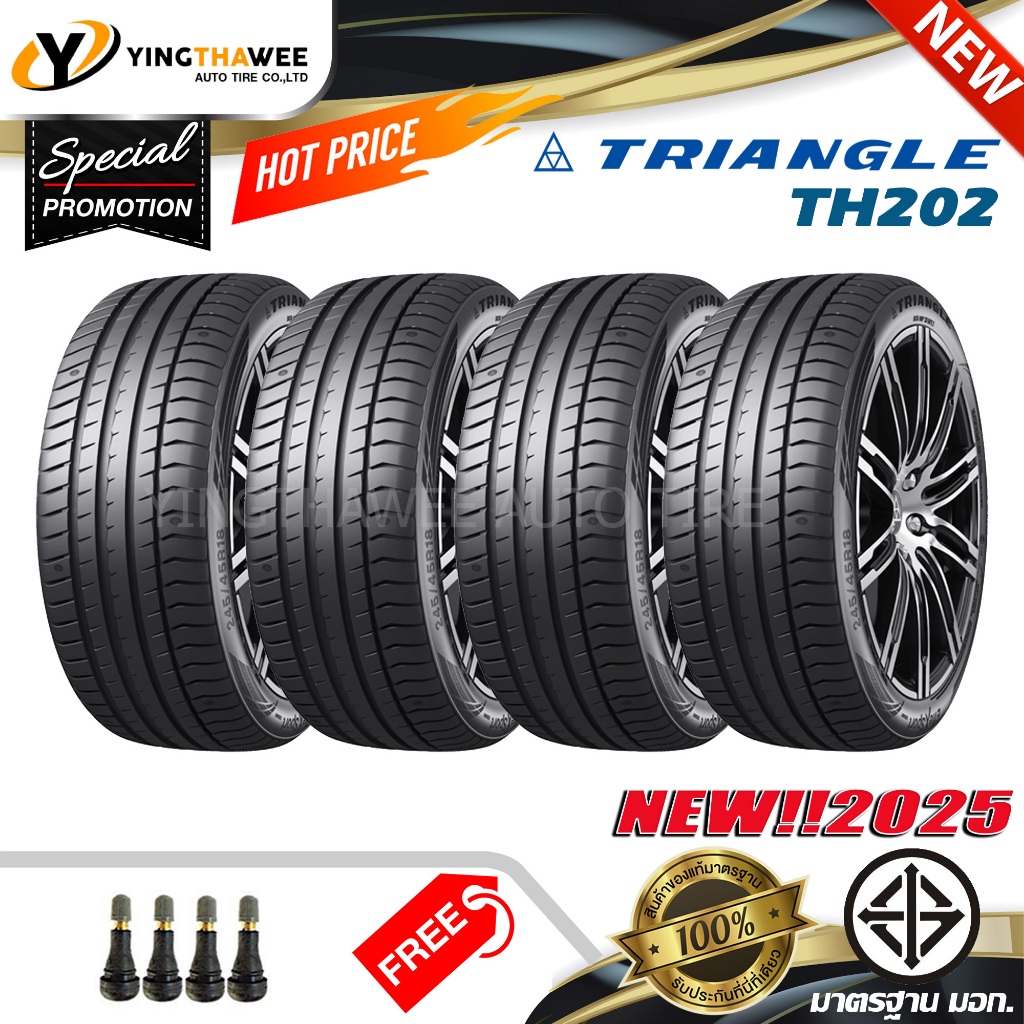 225/55R17 TRIANGLE รุ่น TH202 จำนวน 4 เส้น (ผลิตปี2025) แถม จุ๊บลมยาง ...