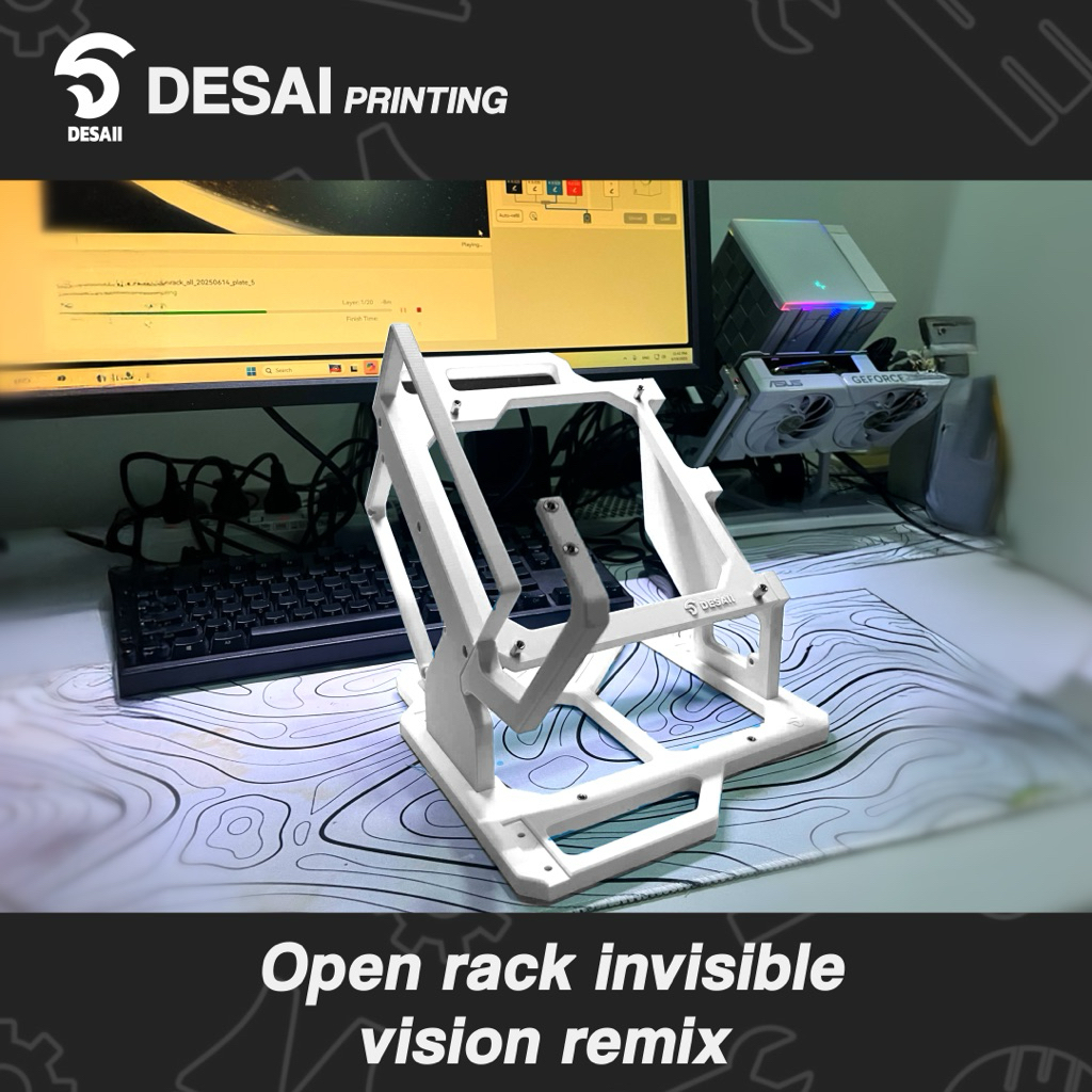 เคสคอม ITX Open rack invisible vision remix by Desaii V2 | Shopee Thailand
