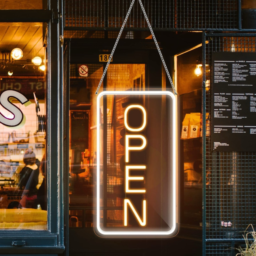 OPEN Sign ป้ายไฟ LED สำหรับร้านค้า 42x22 cm - ประหยัดพลังงาน | Shopee ...