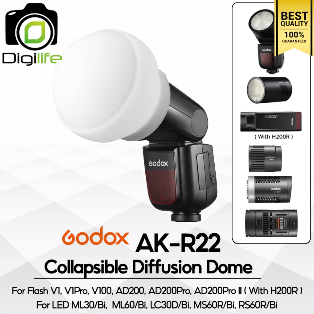 Godox Softbox AK-R22 Diffuser Dome สำหรับ V1, V1Pro, V100, AD100Pro ...