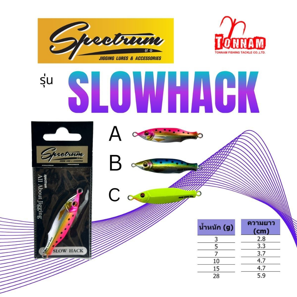 เหยื่อจิ๊ก SPECTRUM SLOW HACK | Shopee Thailand