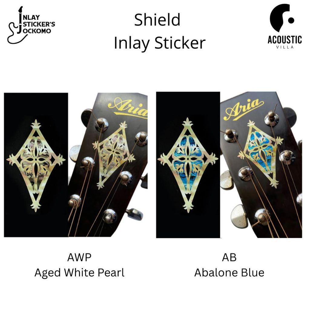 Shield Headstock Inlay Sticker | Shopee Thailand