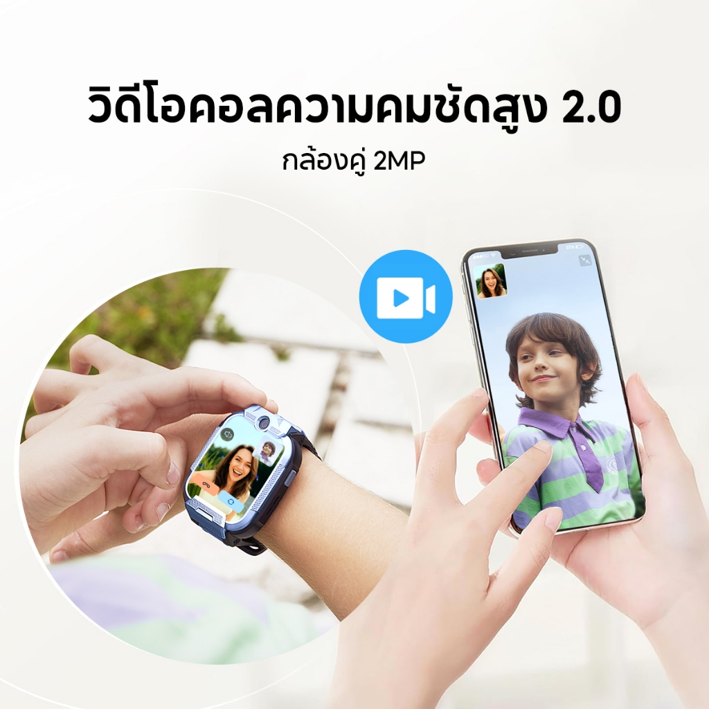 Mibro Kids smart watch Phone Z5 นาฬิกาโทรศัพท์เด็ก กล้องหน้า-หลัง 4G วิดีโอคอล ถ่ายรูป โทรGPS นาฬิกากันเด็กหาย ประกัน1ป