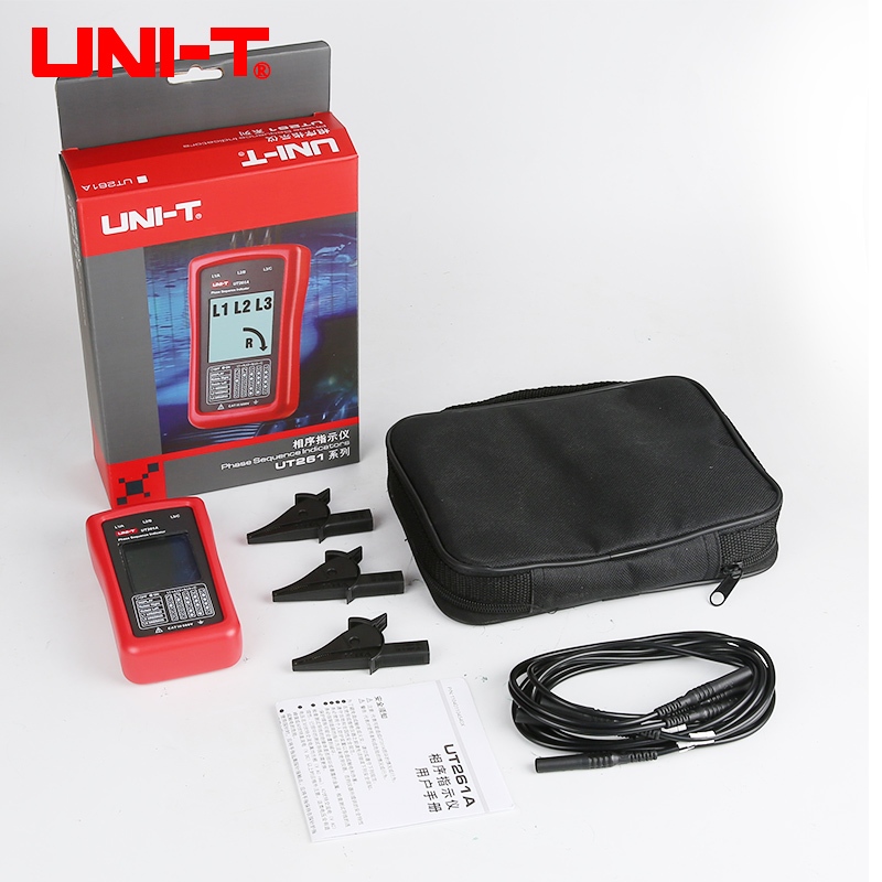 UNI-T UT261A เครื่องตรวจจับเฟส วัดลำดับเฟส การตรวจหาเฟสที่ขาดหายไป ...