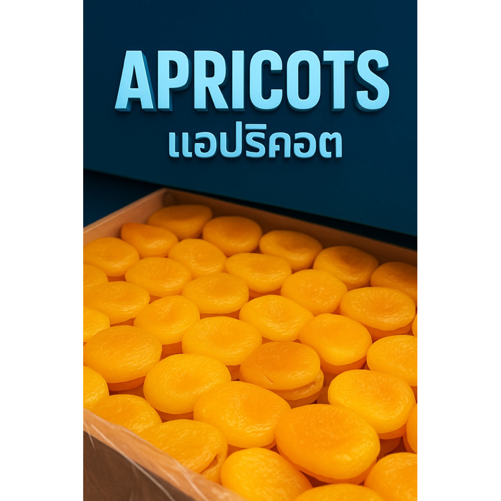 แอปริคอต (apricot) เกรดพรีเมียม นำเข้าจากประเทศตุรกี ผลไม้อบแห้ง หวานอม ...
