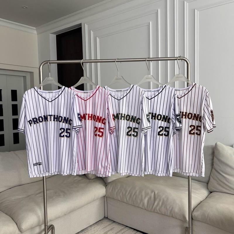 PTBKB01 PROMTHONG SPORTY25 T-SHIRT เสื้อบาสเก็ตบอลลายริ้ว | Shopee Thailand