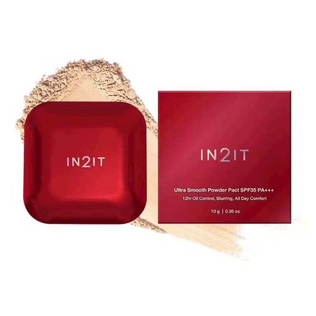 IN2IT Ultra Smooth Powder Pact SPF35 PA+++ แป้งสายแกลม [USP] | Shopee ...